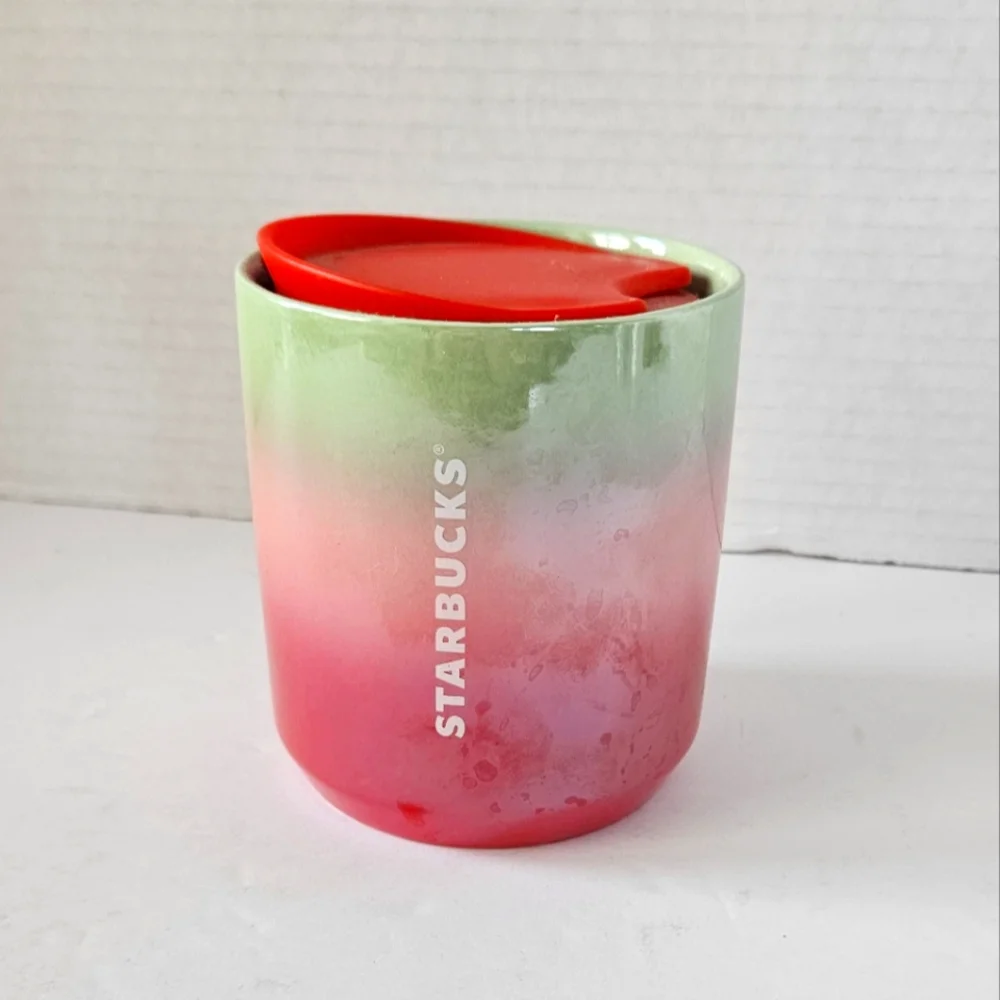Starbucks Holiday 2020 red green‎ ceramic cup